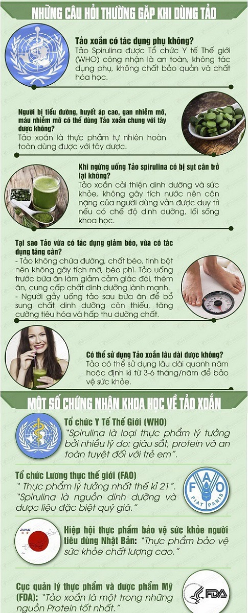 Cách phân biệt Tảo xoắn spirulina Nhật Bản 2200V thật và giả