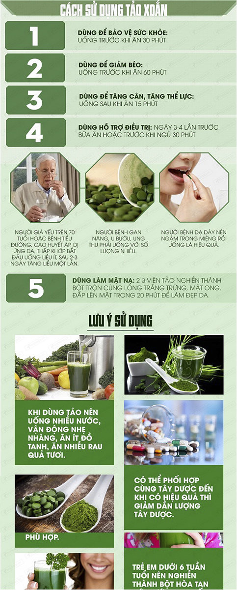 Cách phân biệt Tảo xoắn spirulina Nhật Bản 2200V thật và giả