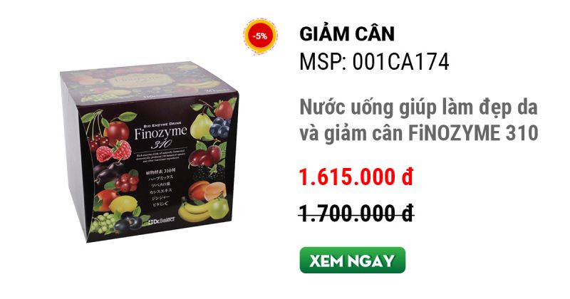 Nước uống giúp làm đẹp da và giảm cân FiNOZYME 310