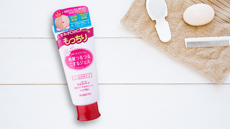 Gel tẩy tế bào chết cho da khô và nhạy cảm Rosette Gommage Moist 180g
