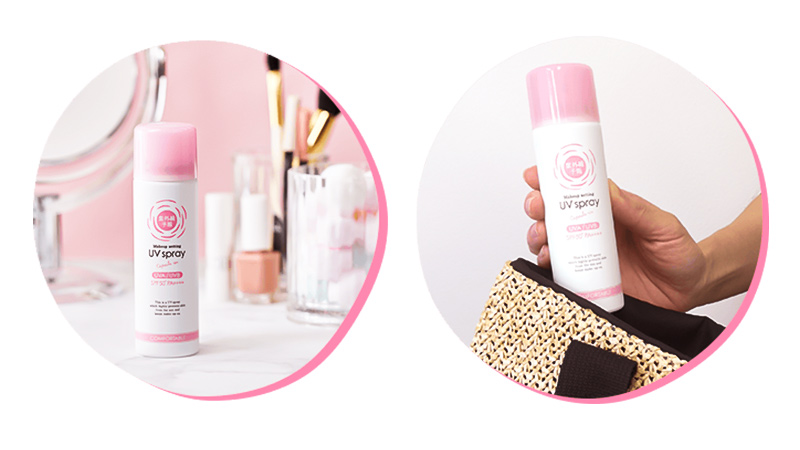 Xịt chống nắng giữ lớp trang điểm Shigaisen UV Spray Makeup