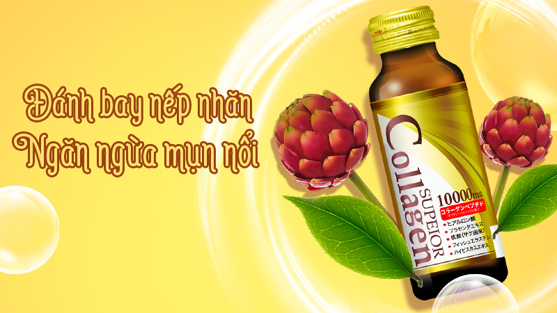 Đánh bay nếp nhăn cùng nước uống Collagen Superior