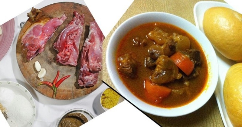 Món thịt dê hầm cà rốt