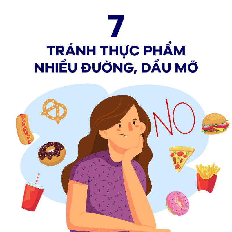 TRÁNH THỰC PHẨM NHIỀU ĐƯỜNG, DẦU MỠ