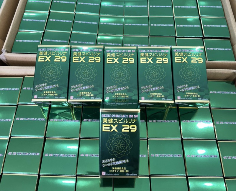 Tác dụng tảo xoắn cao cấp Hiro Nippon Biken Spirulina EX 29 rất nhiều và hiệu quả