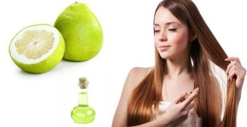 Tinh dầu bưởi giúp tóc mọc nhanh dài và dày