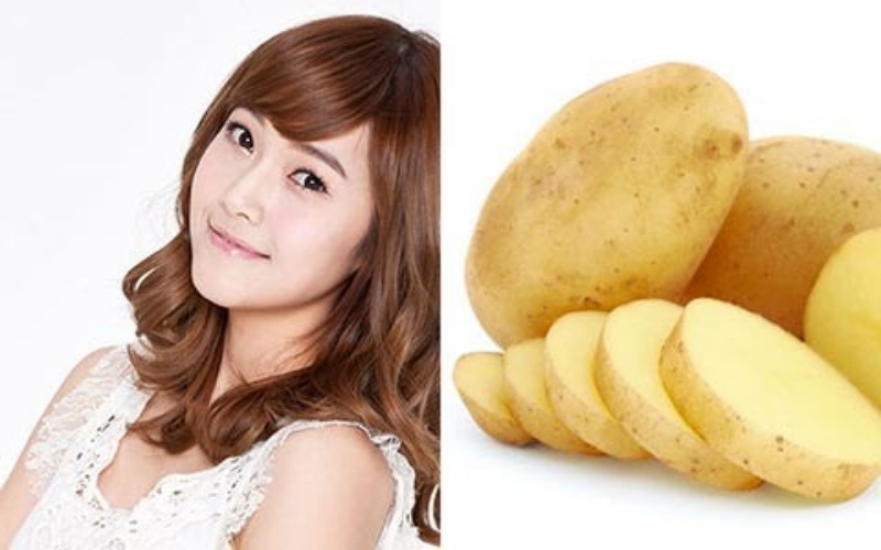 Khắc phục da cổ đen hơn da mặt với khoai tây