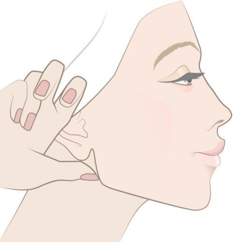 Massage vùng miệng và cằm