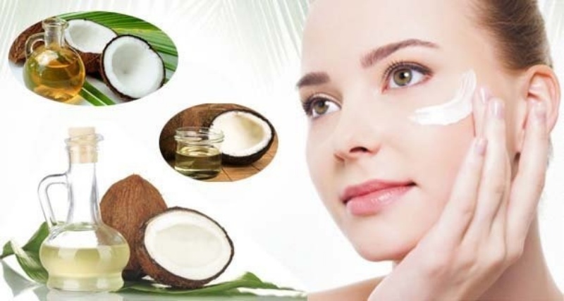 Thu nhỏ lỗ chân lông sau nặn mụn với dầu dừa