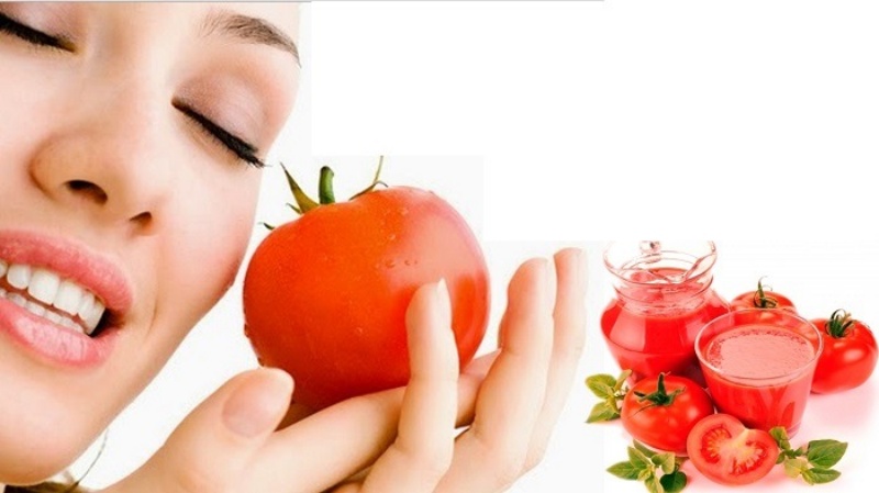 Cải thiện lỗ chân lông to sau nặn mụn với cà chua