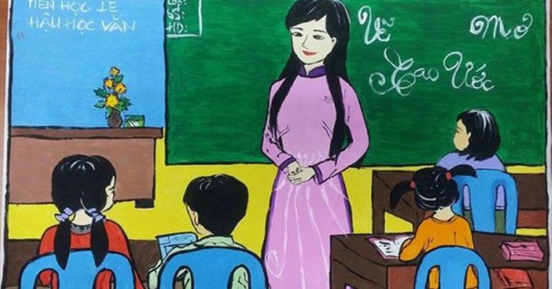 Khoảnh khắc thầy cô chăm chú giảng bài thật sự đáng nhớ