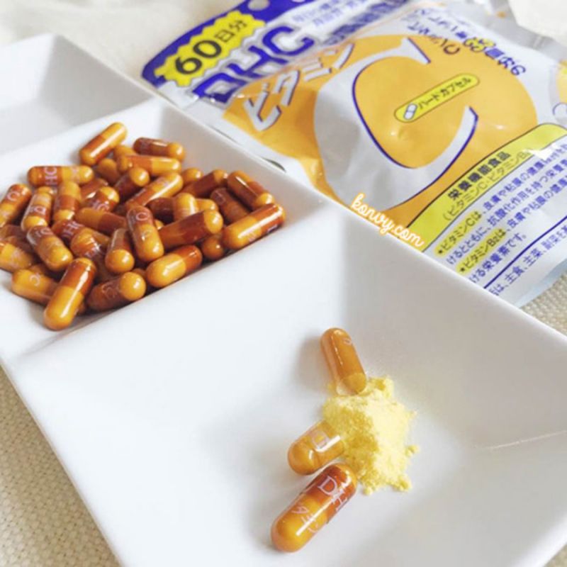 Viên vitamin C DHC mang đến nhiều hiệu quả tuyệt vời. Ảnh: Internet