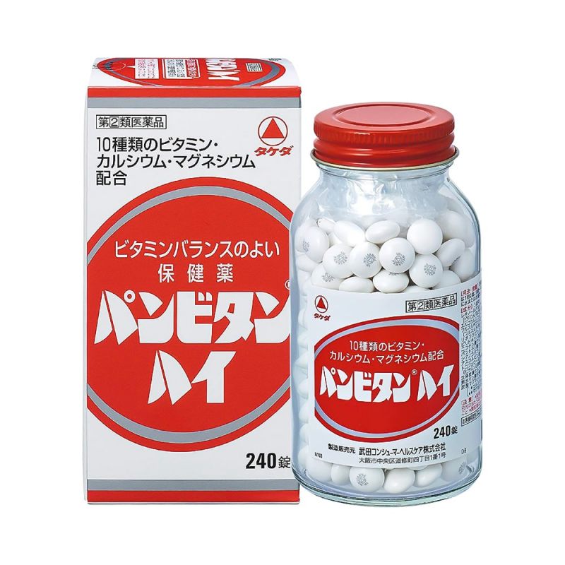 Viên uống bổ sung vitamin, canxi, magie Takeda Panbitan giúp xương chắc khỏe, hạn chế tình trạng mệt mỏi, suy nhược cơ thể