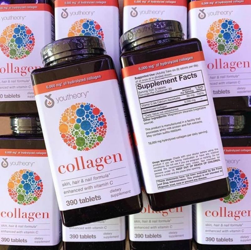 Collagen Youtheory bổ sung Vitamin C căng đầy da, tăng đề kháng