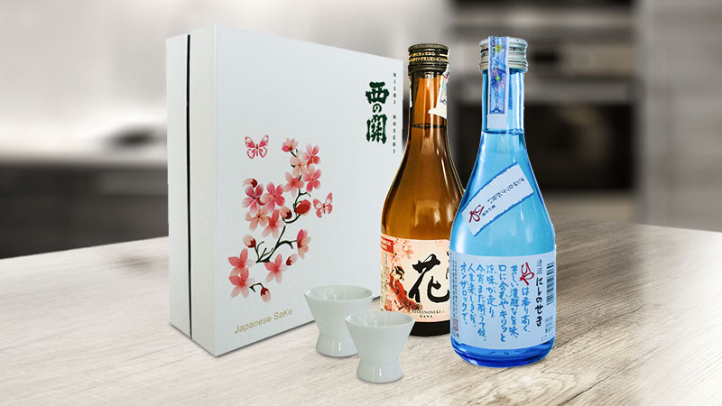 Giỏ quà Tết Tấn Tài Tấn Lộc với rượu nhập khẩu, thiết kế sang trọng, hiện đại