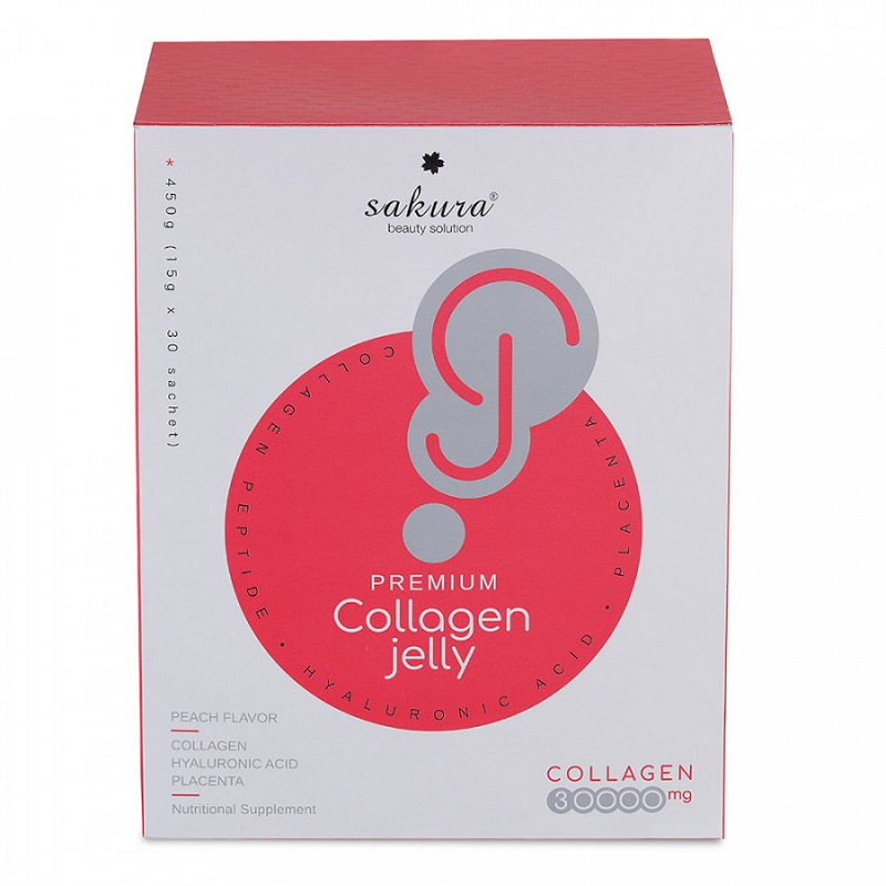 Thạch Collagen Sakura Premium Jelly giúp tái tạo, nuôi dưỡng làn da giúp căng bóng, săn chắc