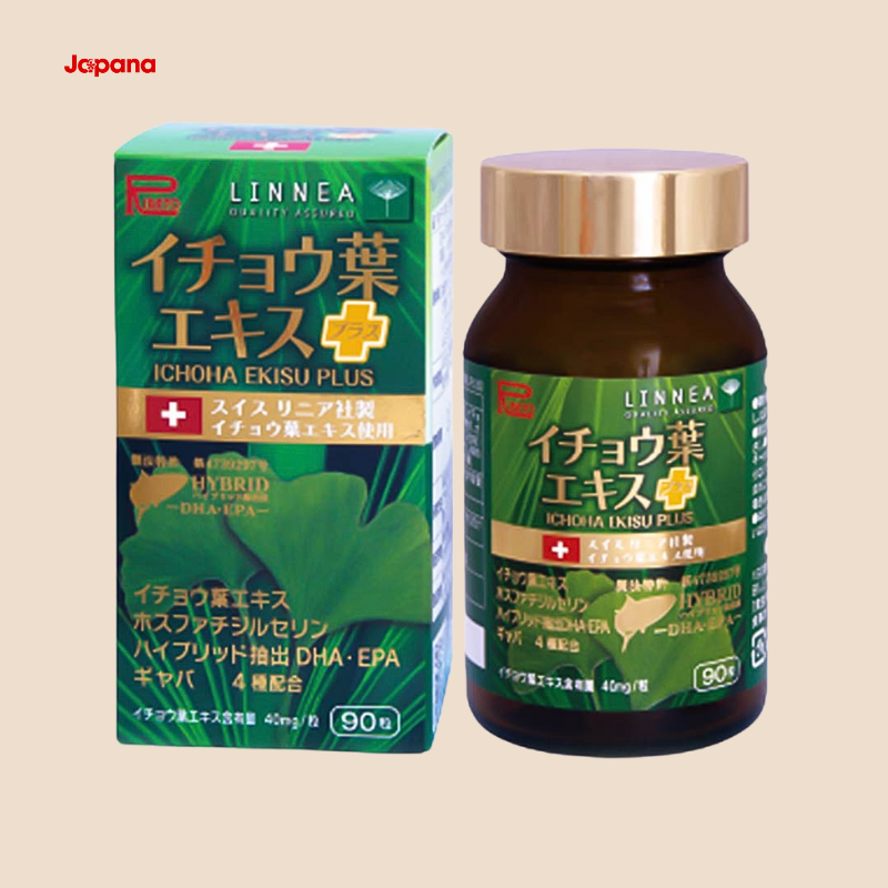 Viên uống bổ não Ribeto Shoji Ichoha Ekisu Plus 90 viên