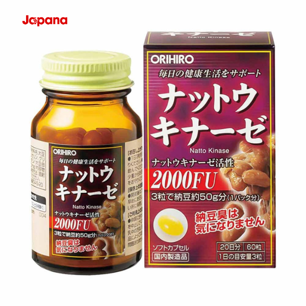Viên uống hỗ trợ điều trị tai biến Orihiro Nattokinase 2000FU