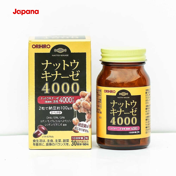 Viên Uống Hỗ Trợ Điều Trị Đột Quỵ Orihiro 4000F​