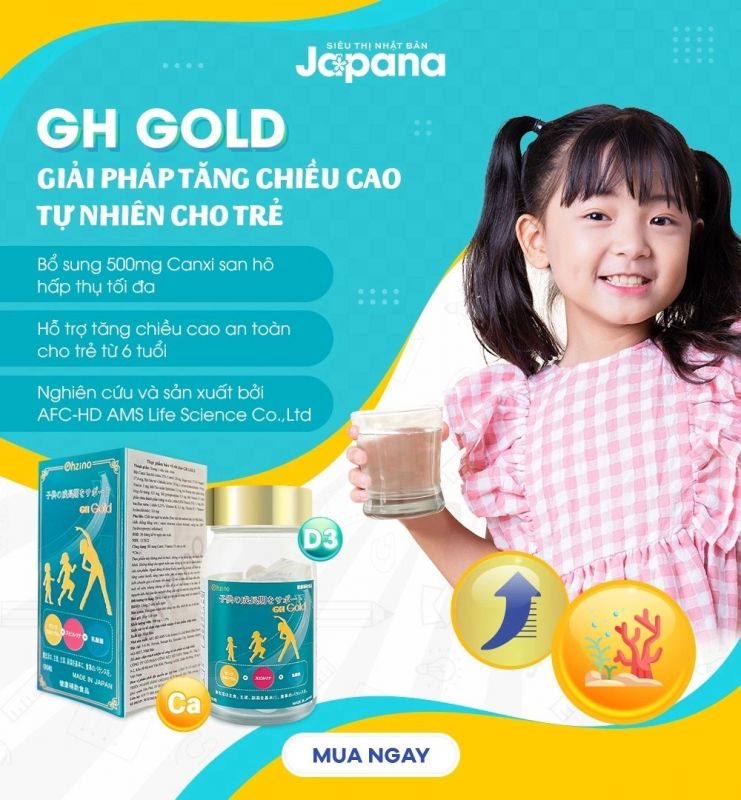 Viên uống tăng chiều cao GH GOLD Nhật Bản