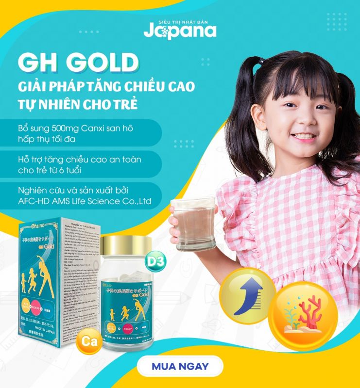 Viên uống tăng chiều cao GH Gold cho bé