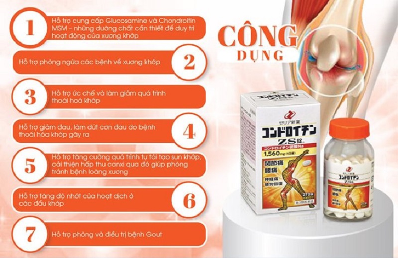 Viên uống bổ xương khớp cao cấp ZS Chondroitin 270 viên