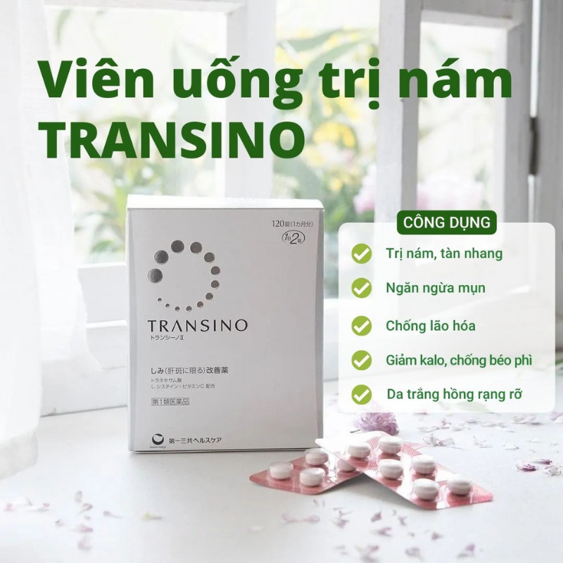 Bị tàn nhang nên uống Transino Nhật Bản