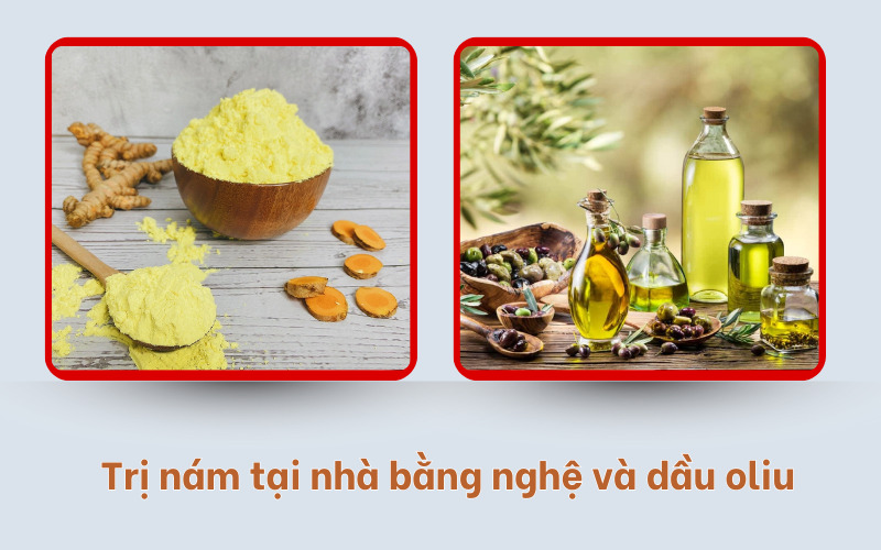 Nghệ Tươi Và Dầu Oliu