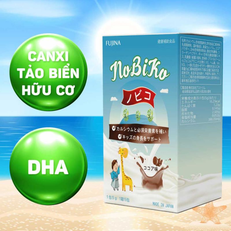 Sữa tăng chiều cao Nobiko Nhật Bản Hộp 15 gói