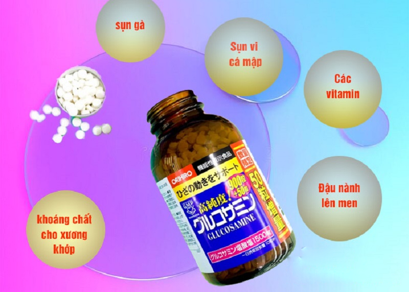 Viên uống bổ xương khớp Glucosamine Orihiro 900 viên (Chính hãng)