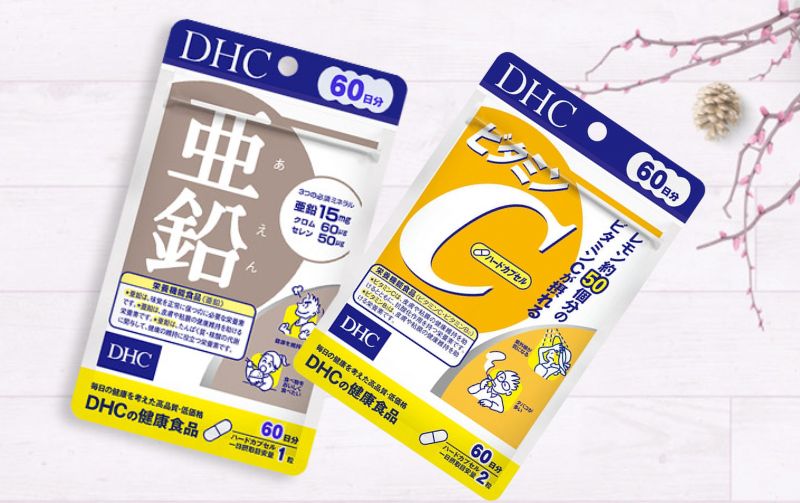 Liệu trình uống DHC Kẽm và Vitamin C