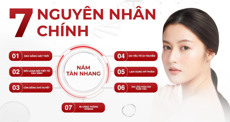 Nguyên nhân bị nám da 
