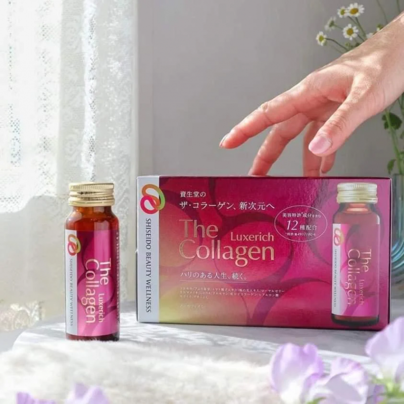 Nước uống Collagen the shiseido giúp làm lành sẹo và da căng mịn