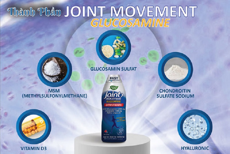 Thuốc trị đau nhức xương khớp của Mỹ dạng nước Glucosamine Wellesse Joint Movement 