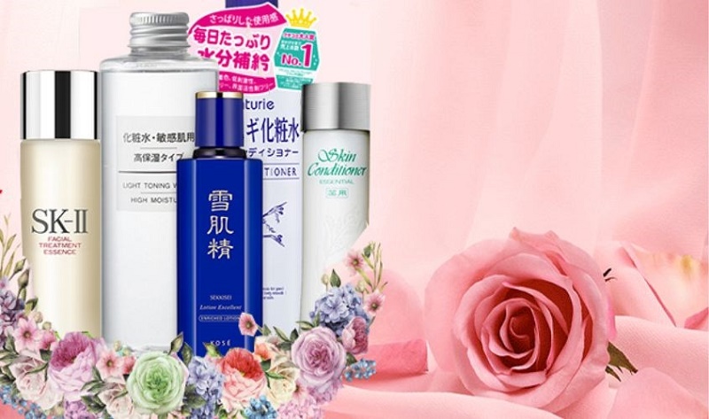Nước hoa hồng se khít lỗ chân lông của Nhật