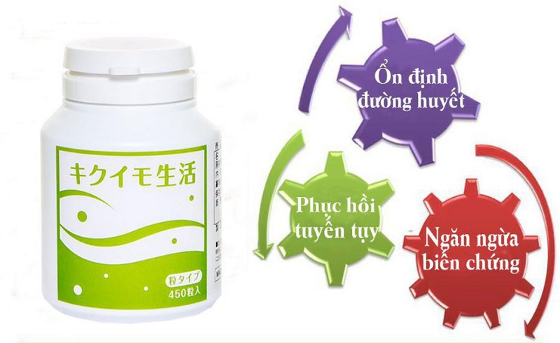Viên uống hỗ trợ điều trị tiểu đường Kikuimo Seikatsu 450 viên