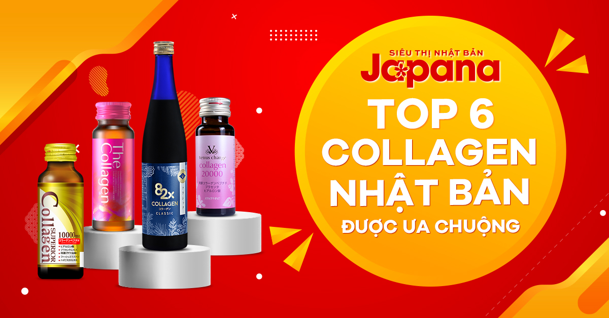 Top 6 nước Collagen Nhật Bản được ưa chuộng nhất hiện nay