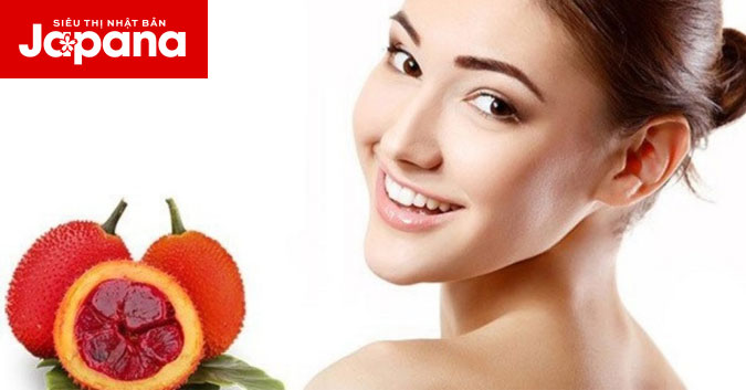 Trẻ đẹp rạng ngời làn da với trái gấc