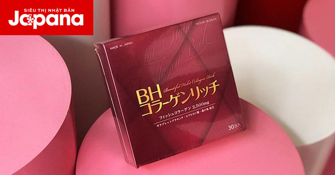 Cách dùng collagen bột Nichiei Bussan Beautiful Habit Rich
