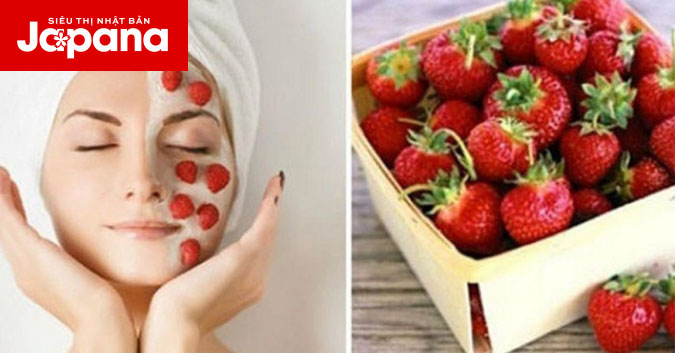 Dâu tây với công dụng dưỡng da trị mụn hiệu quả