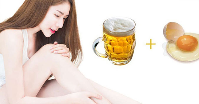 Tắm trắng bằng bia và trứng gà siêu tiết kiệm lại hiệu quả hơn mong đợi