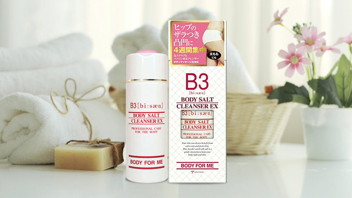 Review chi tiết nhất về kem massage tan mỡ đùi, loại bỏ sạm đen vùng mông B3 Body Salt Cleanser Ex 120g
