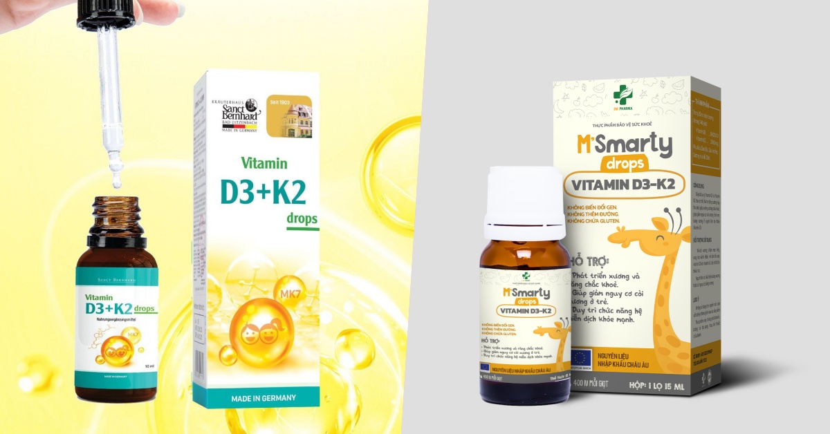 Vitamin D3 K2 Cho Trẻ Sơ Sinh Loại Nào Tốt Nhất ? 