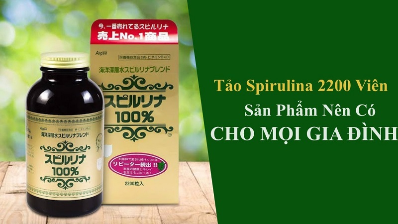 Review Tảo xoắn Spirulina Nhật Bản hộp 2200 viên mác đỏ có tốt không? 