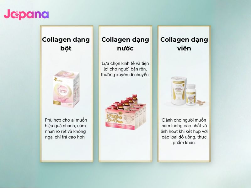 3 dạng collagen