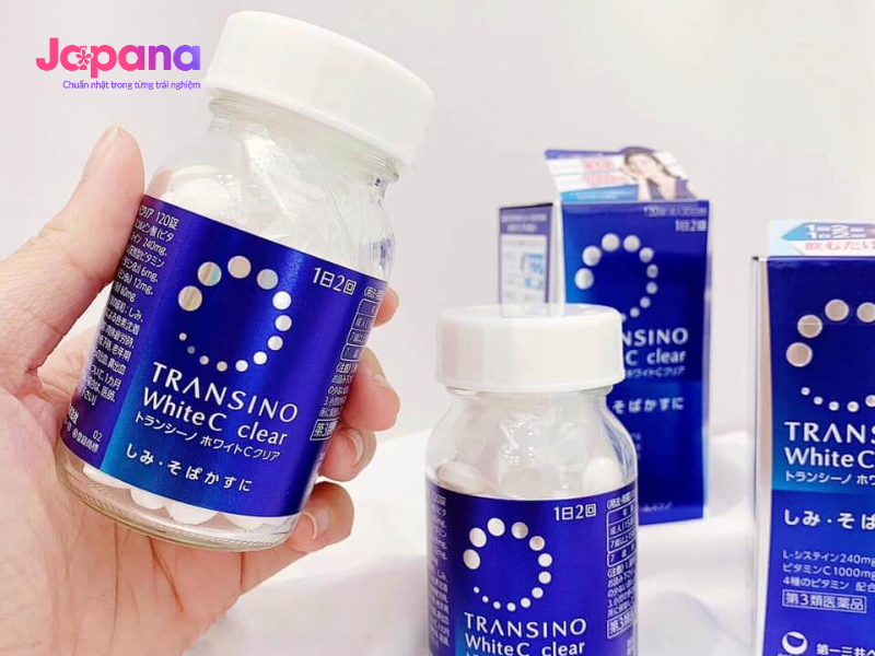 Viên uống transino giúp trị nám, loại bỏ các đốm nâu, thâm hiệu quả