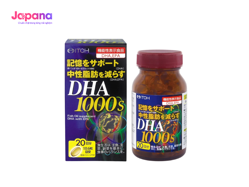 Viên uống bổ mắt, bổ não ITOH DHA 1000mg