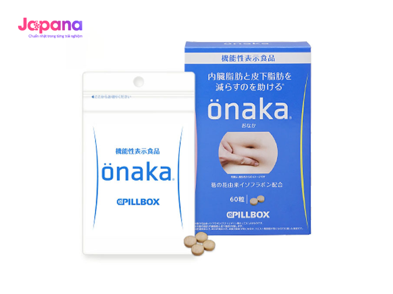 Viên uống giảm mỡ bụng Pillbox Onaka 60 viên