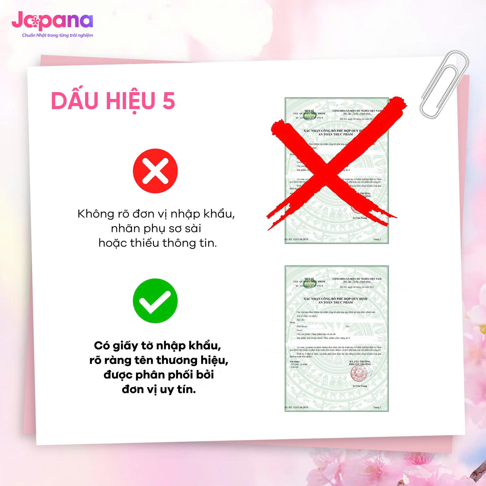dấu hiệu 5