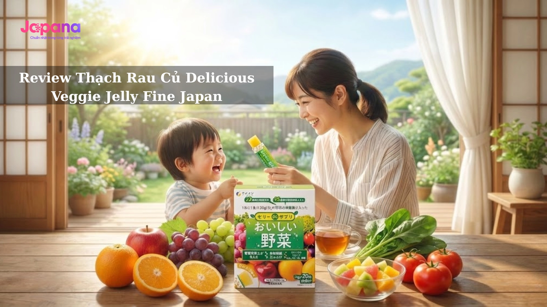 Review Thạch Rau Củ Delicious Veggie Jelly Fine Japan: Bí Quyết Cho Bé Lười Ăn Rau & Cả Nhà Khỏe Mạnh 
